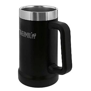 Caneca Térmica P/ Cerveja Thermal 709ml - Preto