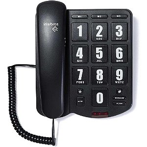Telefone com Fio Intelbras Tok Fácil Mesa ou Parede 4000034