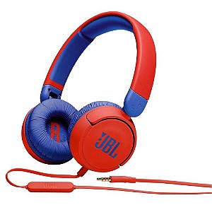 Fone de Ouvido JBL Com Fio JR310 - Vermelho/Azul