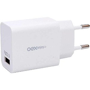 Carregador de Tomada USB Oex CG202 - Branco