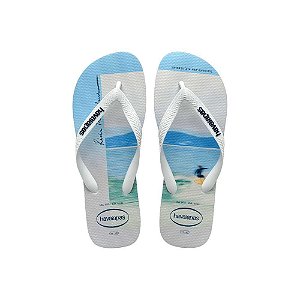 Chinelo Havaianas Hype Branco/Azul - 39/40 - Luxgolden