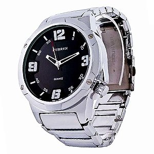 Relógio Masculino Curren Analogico 8111 GN50008 Prata