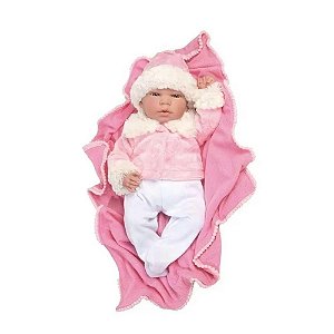 Boneca Bebê Mini Reborn Menina Baby Brink Ref.1261