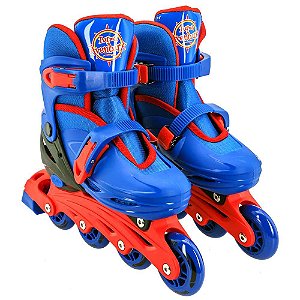 Patins Inline Unitoys C/ Kit Segurança 30-33 1786S - Azul