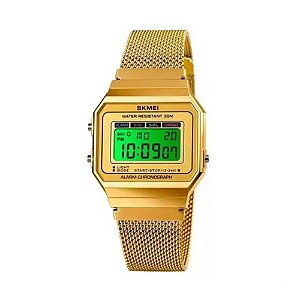 Relógio Unissex Skmei Digital 1639 SK40009 Dourado