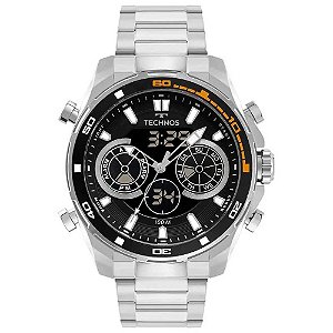 Relógio Masculino Technos Anadigi BJ3530AC/1P - Prata