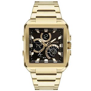 Relógio Masculino Technos Anadigi BJ3940AA/1P - Dourado