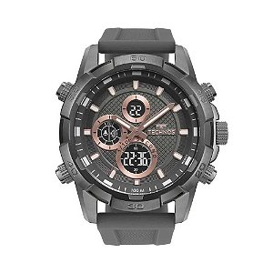 Relógio Masculino Technos Anadigi BJ4060AC/2F - Cinza