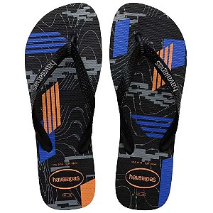 Chinelo Havaianas Trend Preto/Preto/Cinza - 37/38