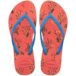 Chinelo Havaianas Slim Romance Salmão - 37/38