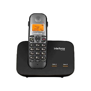 Telefone Sem Fio Digital Intelbras 2 Linhas TS5150 - Preto