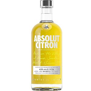 Vodka Absolut Citron Sabor Limão 40% Alcool - 750ml