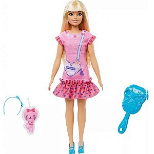 Boneca Barbie Family Minha 1° Barbie Mattel Loira HLL18