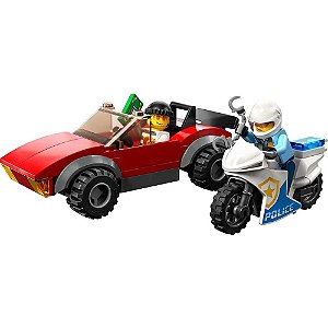 LEGO City Perseguição de Carro c/ Moto 59 Peças 5+ Ref.60392