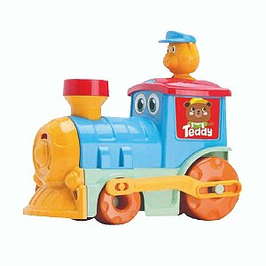 Brinquedo Trenzinho Teddy's Train Samba Toys C/ Som Ref.0299