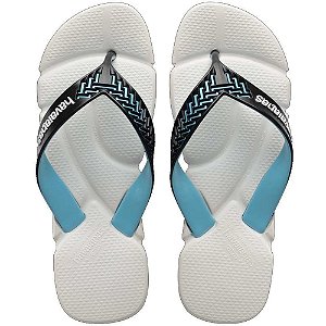 Chinelo Havaianas Power 2.0 Branco/Preto - 43/44