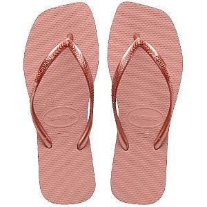 Chinelo Havaianas Slim Square Rosa Crocus - 41/42