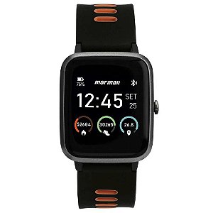 Smartwatch Mormaii Life Com GPS MOLIFEGAC/8R Cinza/Preto