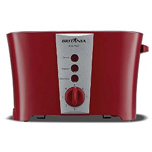 Torradeira Britânia Tosta Pane 3 em 1 850W Vermelho - 220V