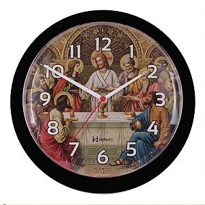 Relógio De Parede Herweg 26cm Quartz 6697-034 Preto