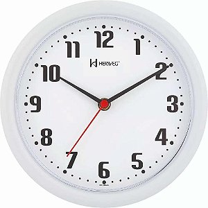 Relógio de Parede Herweg 22cm Quartz 6102-021 Branco