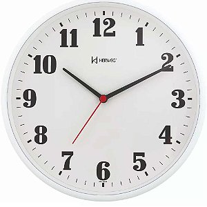 Relógio de Parede Herweg 26cm Quartz 6126-021 Branco