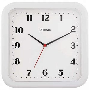 Relógio de Parede Herweg 23cm Quartz 6145-021 Branco