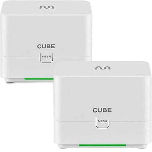 Kit 2 Roteadores Multilaser Cube Mesh AC1200 Fast+Giga RE168