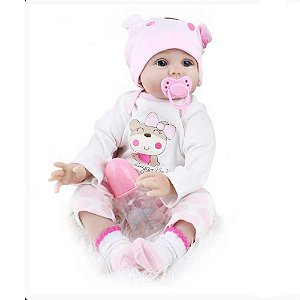 Boneca Bebê Reborn Shiny Toys Laura Baby Daylin 000818