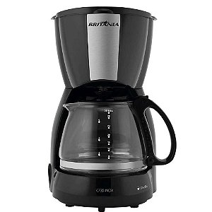 Cafeteira Britânia 30 Cafés 800W CP30 Inox Preto - 127V