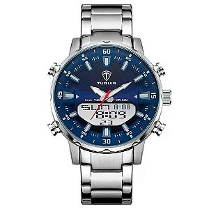 Relógio Masculino Tuguir AnaDigi TG1815 TG30091 - Prata