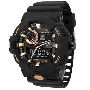 Relógio Masculino Tuguir AnaDigi TG3J8007 TG30151 - Preto