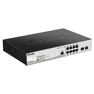 Switch D-Link 10 Portas 10/100/1000Mbps DGS-1210-10/ME Preto