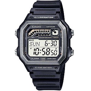 Relógio Masculino Casio Digital WS-1600H-1AVDF Preto