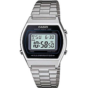 Relógio Unissex Digital Casio B640W Prata - COM AVARIAS