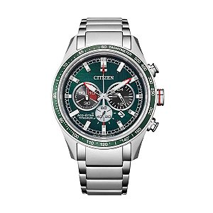 Relógio Masc. Citizen Cronógrafo Eco-Drive TZ31874G - Prata