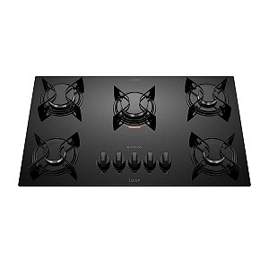 Cooktop Atlas 5 Bocas Mesa de Vidro 300001330 Preto - Bivolt