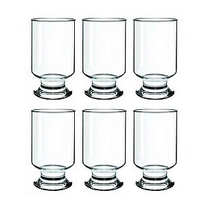 Conjunto de 6 Copos de Vidro Nadir 260ml - SM Casual