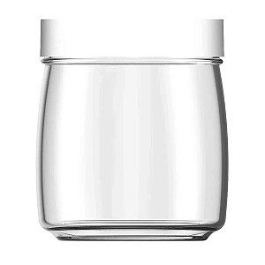 Pote de Vidro Com Tampa Nadir 800ml Mandacaru Branco