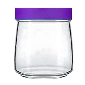 Pote de Vidro Com Tampa Nadir 800ml Mandacaru Roxo