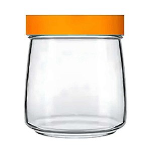 Pote de Vidro Com Tampa Nadir 800ml Mandacaru Laranja
