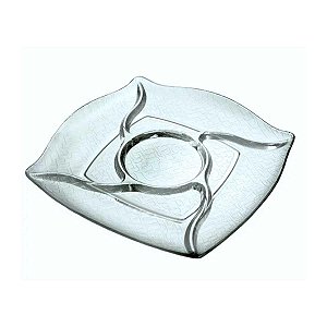 Petisqueira de Vidro Wheaton Quadratto 29cm Ref.5266