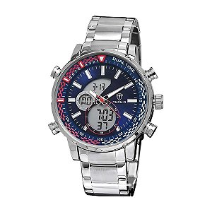 Relógio Masculino Tuguir AnaDigi KT1157-TU TG30262 Prata