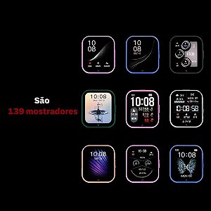 Smartwatch Champion 2 Pulseiras C033 CH50033H Preto/Rosa
