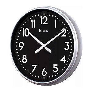 Relógio de Parede Gigante Herweg 60cm Quartz 6463-021 Branco