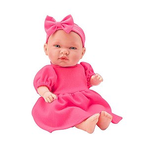Boneca Amélia Frases Bee Toys Com Som Ref.948 Rosa Escuro