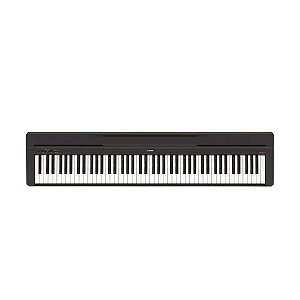 Piano Digital Yamaha 88 Teclas Com Fonte e Pedal P-45B Preto