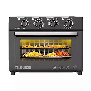 Forno Com Air Fryer Telefunken 30L Aero Fryer 300 Preto 220V