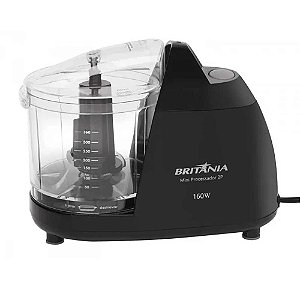 Mini Processador de Alimentos Britânia 160W 2P Preto 220V