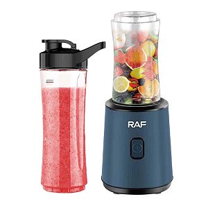 Liquidificador Personal Blender RAF 2 Copos 600ml Azul 220V